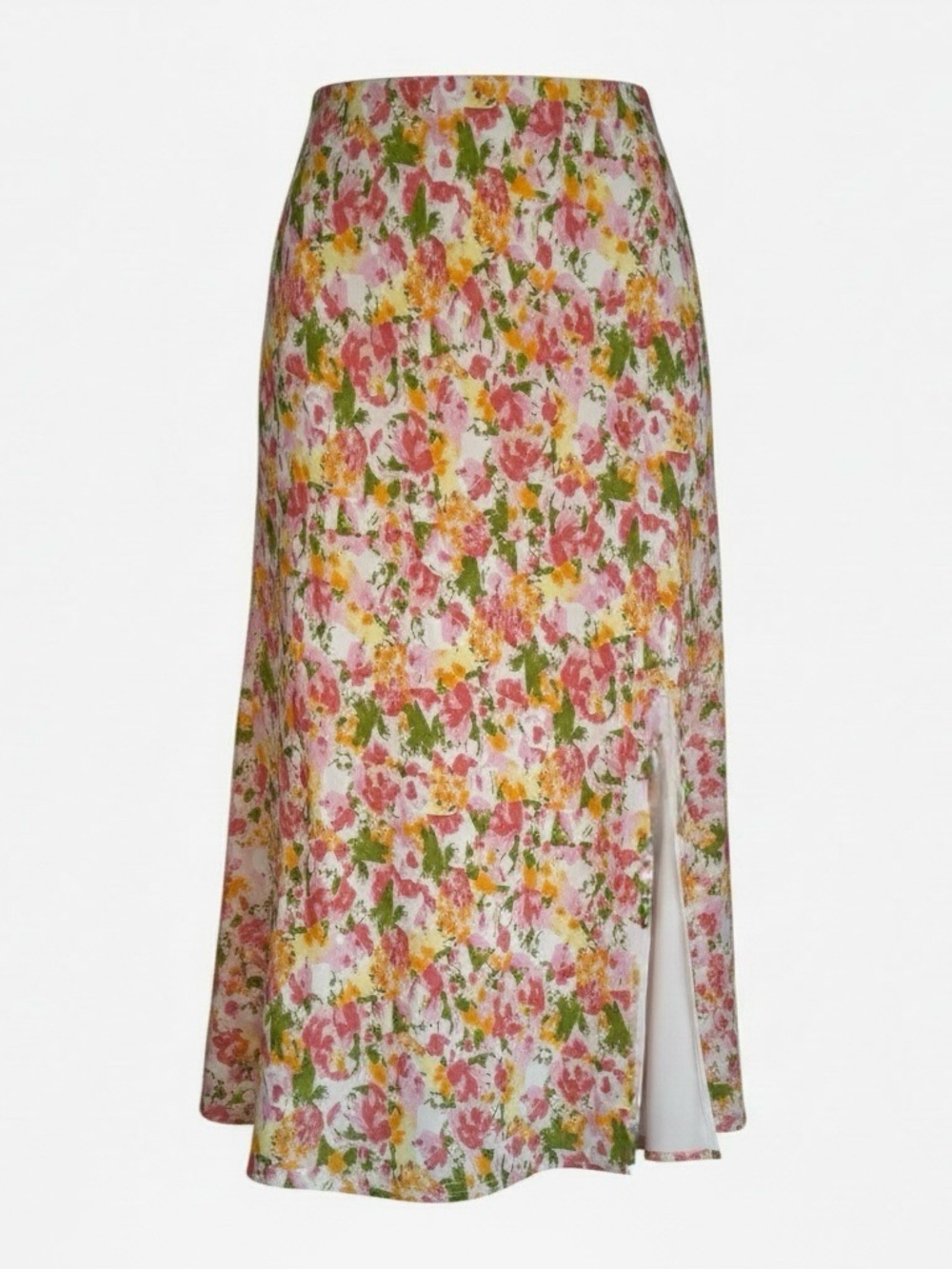 💥$5 SALE💥 Romantic Feminine Floral Spring Maxi Skirt Lightweight Flowy Pull On B